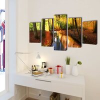 Wandprintset bos 200 x 100 cm