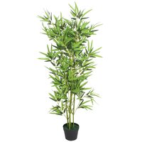 Kunstplant met pot bamboe 120 cm groen