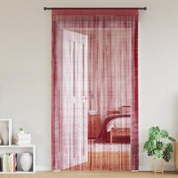 Draadgordijnen 140x250 cm wijnrood 2 st