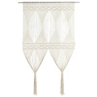 Gordijn macram&eacute; 140x240 cm katoen