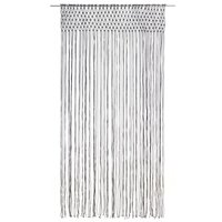 Gordijn macram&eacute; 140x240 cm katoen antraciet