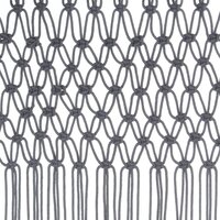Gordijn macram&eacute; 140x240 cm katoen antraciet