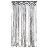 Gordijn macram&eacute; 140x240 cm katoen antraciet