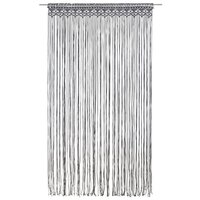 Gordijn macram&eacute; 140x240 cm katoen antraciet