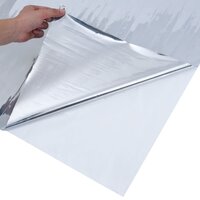 Zonnefolie statisch reflecterend 60x1000 cm PVC zilverkleurig
