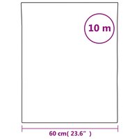 Zonnefolie statisch reflecterend 60x1000 cm PVC zilverkleurig