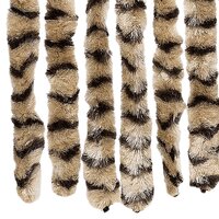 Vliegengordijn 100x230 cm chenille beige en bruin