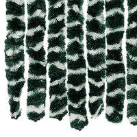 Vliegengordijn 100x230 cm chenille groen en wit