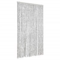 Vliegengordijn 100x230 cm chenille grijs