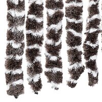 Vliegengordijn 118x220 cm chenille bruin en wit