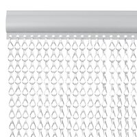 Vliegengordijn kettingen 90x200 cm aluminium