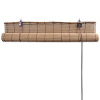 Rolgordijn 140x160 cm bamboe bruin