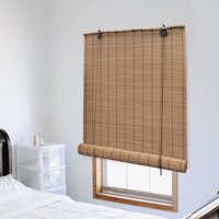 Rolgordijn 150x160 cm bamboe bruin
