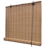 Rolgordijn 150x160 cm bamboe bruin