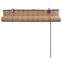Rolgordijn 150x160 cm bamboe bruin