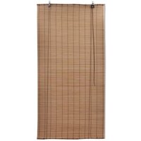 Rolgordijnen 2 st 120x220 cm bamboe bruin