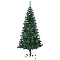 Kunstkerstboom met iriserende uiteinden 150 cm PVC groen