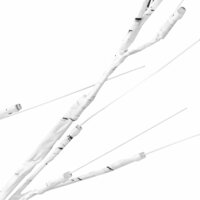 Berkenboom LED 672 LED&#039;s warmwit 400 cm wit
