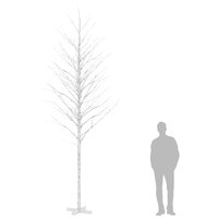 Berkenboom LED 672 LED&#039;s warmwit 400 cm wit