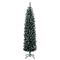 Kunstkerstboom smal met 300 LED&#039;s 210 cm
