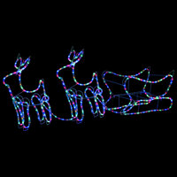 Buitenkerstversiering rendier en slee 576 LED&#039;s