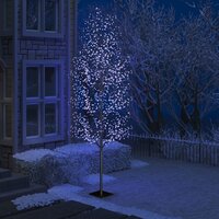 Kerstboom 1200 LED&#039;s blauw licht kersenbloesem 400 cm