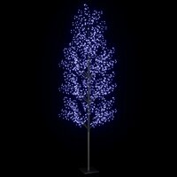 Kerstboom 1200 LED&#039;s blauw licht kersenbloesem 400 cm