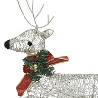 Buitenkerstversiering rendieren en slee 140 LED&#039;s goudkleurig