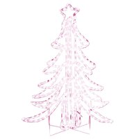 Kerstfiguur kerstboom met warmwitte LED&#039;s 87x87x93 cm
