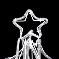 Kerstfiguur kerstboom met warmwitte LED&#039;s 87x87x93 cm