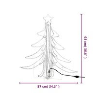 Kerstfiguur kerstboom met warmwitte LED&#039;s 87x87x93 cm