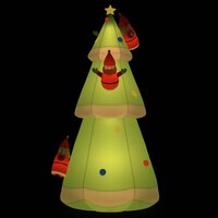 Kerstboom opblaasbaar met LED&#039;s 500 cm
