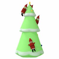 Kerstboom opblaasbaar met LED&#039;s 500 cm