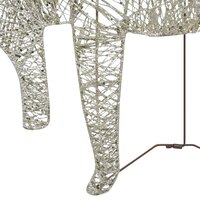 Kerstrendieren 6 st 120 LED&#039;s goudkleurig