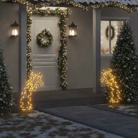 Kerstverlichting meteoor met grondpinnen 115 LED&#039;s 89 cm