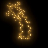 Kerstverlichting meteoor met grondpinnen 115 LED&#039;s 89 cm