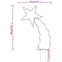 Kerstverlichting meteoor met grondpinnen 115 LED&#039;s 89 cm