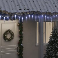 Kerstverlichting ijspegels 200 koudwitte LED&#039;s 20 m acryl PVC