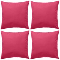 Buitenkussens 45x45 cm roze 4 st