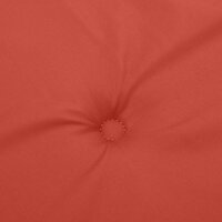 Tuinbankkussens 2 st 200x50x7 cm stof gem&ecirc;leerd rood