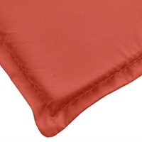 Tuinbankkussens 2 st 200x50x7 cm stof gem&ecirc;leerd rood