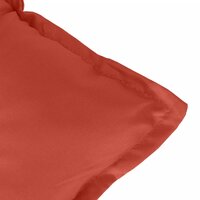 Stoelkussens 4 st hoge rug 120x50x7 cm stof gem&ecirc;leerd rood
