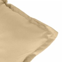 Tuinbankkussen 120x50x7 cm stof gem&ecirc;leerd beige