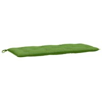 Tuinbankkussen 120x50x7 cm stof gem&ecirc;leerd groen
