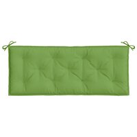 Tuinbankkussen 120x50x7 cm stof gem&ecirc;leerd groen