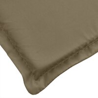 Tuinbankkussen 180x50x7 cm stof gem&ecirc;leerd taupe