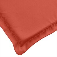 Tuinbankkussen 180x50x7 cm stof gem&ecirc;leerd rood
