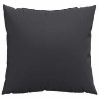 Bankkussens 4 st 50x50 cm stof zwart