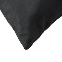 Bankkussens 4 st 50x50 cm stof zwart