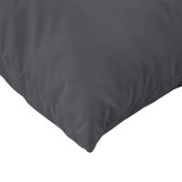 Bankkussens 4 st 50x50 cm stof antracietkleurig